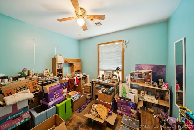 1012 N Irvington St, Tulsa, OK 74115 - office space featuring a ceiling fan