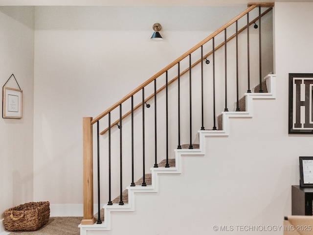 118900 S 4213, Eufaula, OK 74432 - stairs with carpet flooring and baseboards