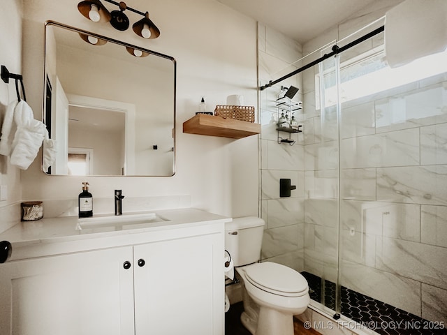 118900 S 4213, Eufaula, OK 74432 - bathroom with a shower stall and vanity