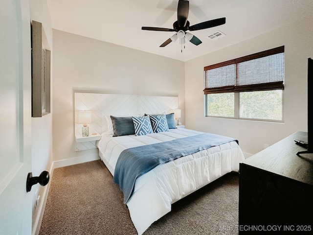 118900 S 4213, Eufaula, OK 74432 - carpeted bedroom featuring baseboards and ceiling fan