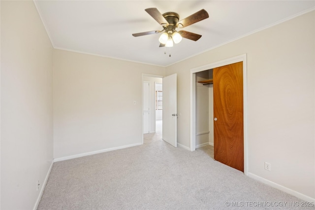 2178 S 76th E Ave, Tulsa, OK 74129 - unfurnished bedroom with carpet floors, crown molding, and a ceiling fan