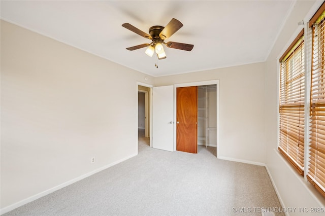 2178 S 76th E Ave, Tulsa, OK 74129 - unfurnished bedroom with light colored carpet, a closet, and ceiling fan