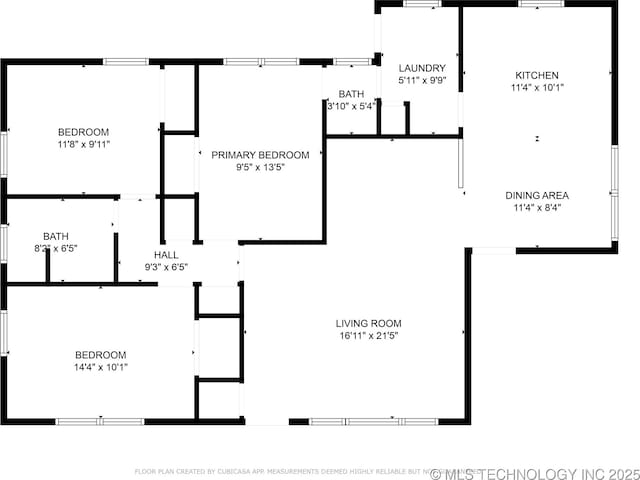 2178 S 76th E Ave, Tulsa, OK 74129 - view of room layout