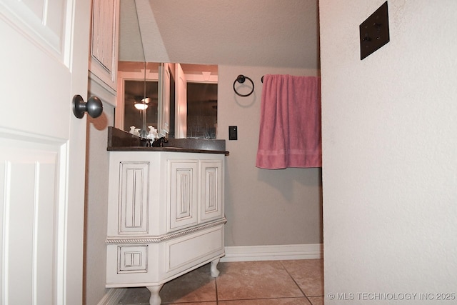 2463 S Park Hl, Tahlequah, OK 74464 - bathroom with tile patterned floors and vanity