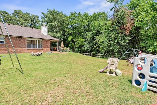 30103 S 4210th Rd, Inola, OK 74036 - view of yard with a playground