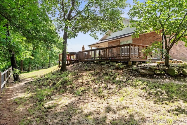 30103 S 4210th Rd, Inola, OK 74036 - view of yard featuring a deck