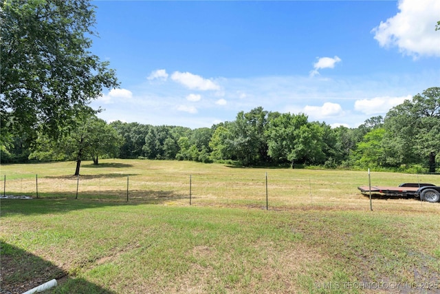 110094 S 4680th Rd, Gans, OK 74936 - view of yard featuring a wooded view