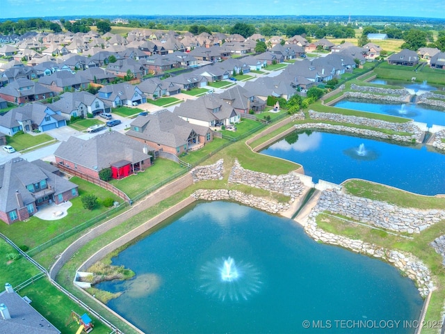 5815 E 144th St S, Bixby, OK 74008 - aerial view of residential area with a large body of water