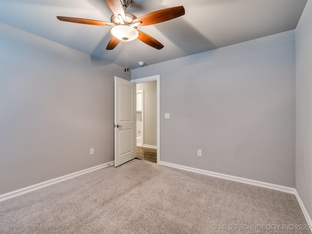 5815 E 144th St S, Bixby, OK 74008 - unfurnished room featuring carpet floors, ceiling fan, and a smoke detector
