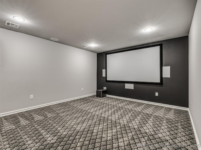 5815 E 144th St S, Bixby, OK 74008 - home theater room with recessed lighting and carpet flooring
