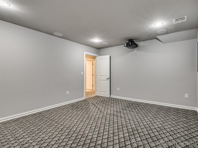 5815 E 144th St S, Bixby, OK 74008 - carpeted empty room with recessed lighting and baseboards