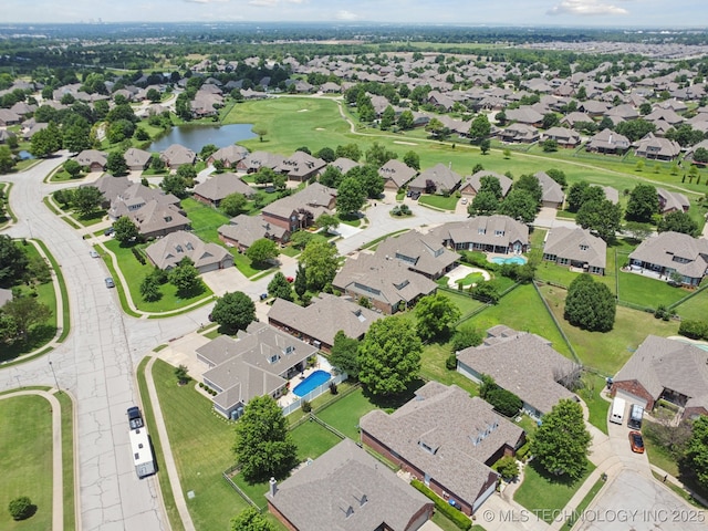 4205 N Narcissus Ave, Broken Arrow, OK 74012 - aerial view of residential area featuring a nearby body of water