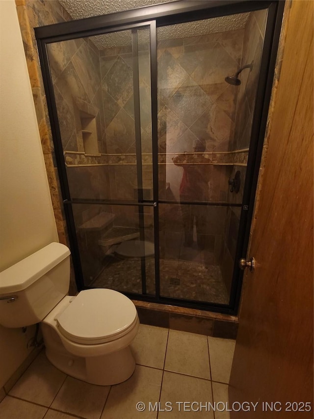 428101 E 1150th Rd, Porum, OK 74455 - full bath featuring tile patterned flooring and a stall shower