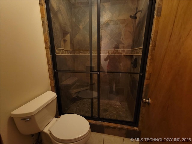 428101 E 1150th Rd, Porum, OK 74455 - full bathroom with a shower stall and tile patterned flooring