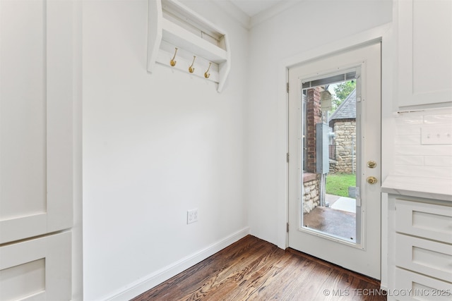 2605 S St Louis Ave, Tulsa, OK 74114 - doorway to outside with wood finished floors