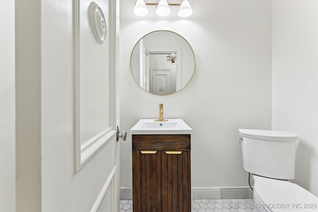 2605 S St Louis Ave, Tulsa, OK 74114 - bathroom with vanity and tile patterned floors