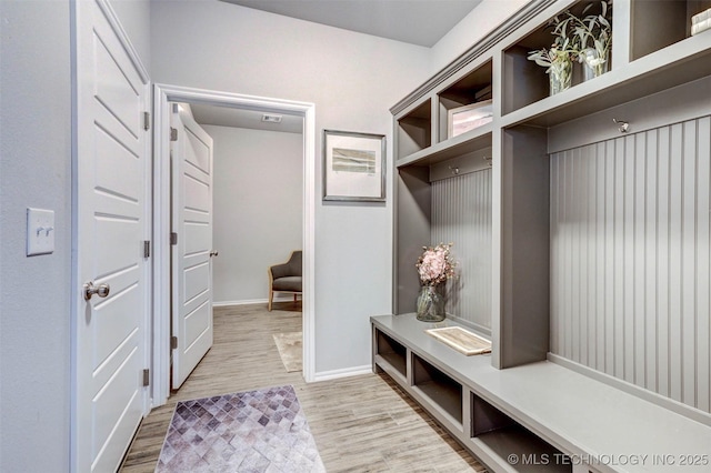 1914 W Imperial St, Broken Arrow, OK 74011 - mudroom featuring light wood finished floors and baseboards