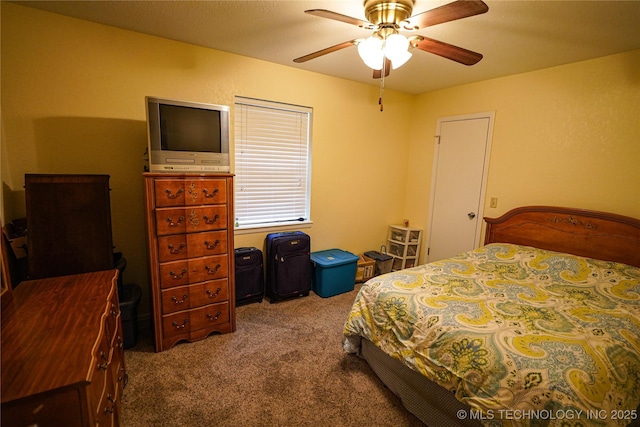 2613 Turner St, Muskogee, OK 74403 - bedroom with carpet flooring and a ceiling fan