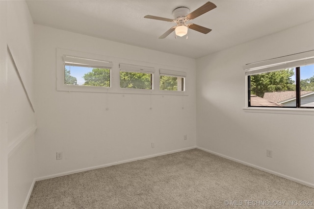 5117 S Lions Ave, Broken Arrow, OK 74011 - empty room with light colored carpet and ceiling fan