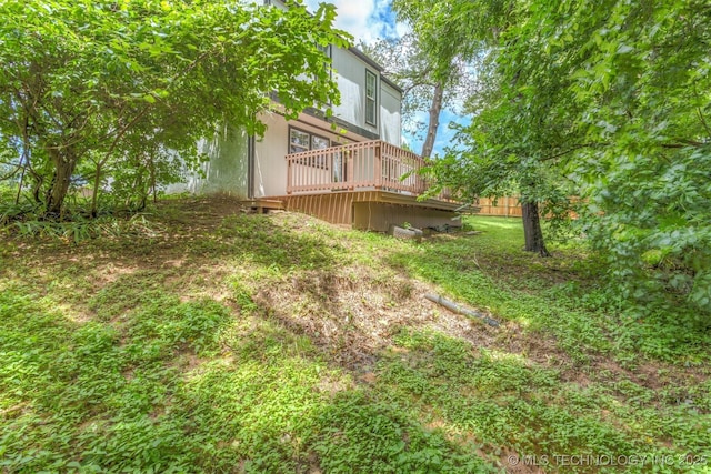 5117 S Lions Ave, Broken Arrow, OK 74011 - view of yard with a deck