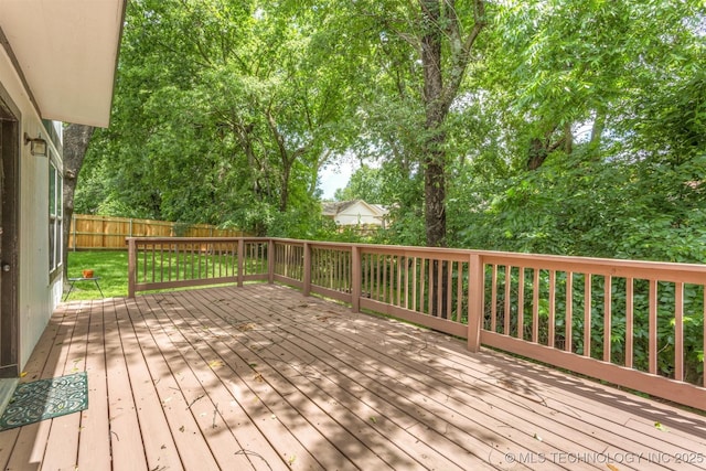 5117 S Lions Ave, Broken Arrow, OK 74011 - deck with a fenced backyard