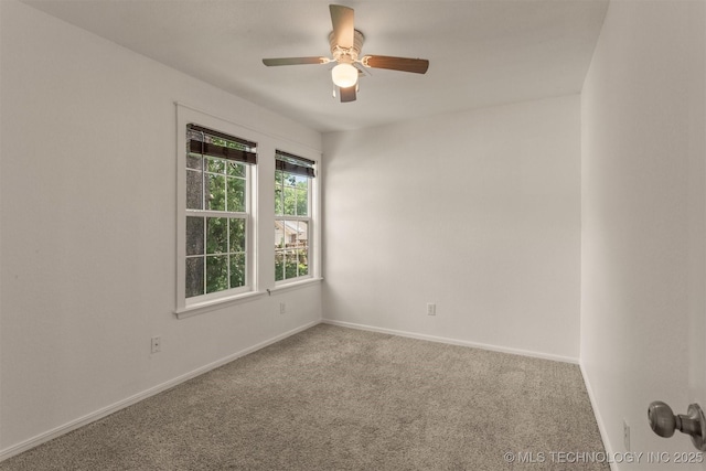 5117 S Lions Ave, Broken Arrow, OK 74011 - empty room featuring carpet and a ceiling fan
