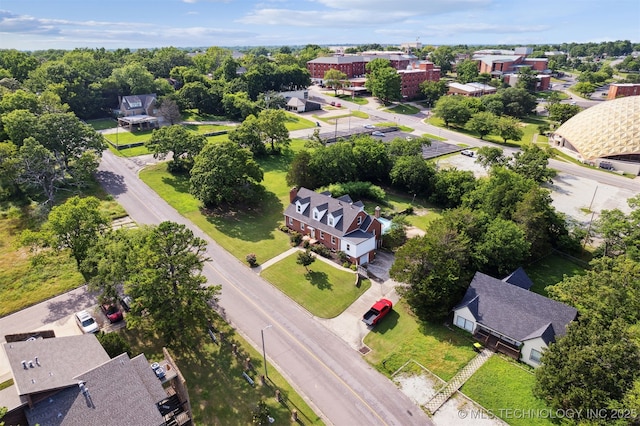 1210 E 15th St, Ada, OK 74820 - aerial perspective of suburban area