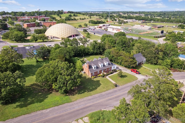 1210 E 15th St, Ada, OK 74820 - drone / aerial view of a tree filled landscape
