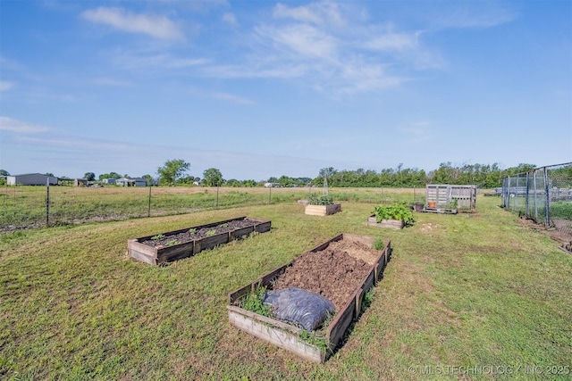 13560 S 4150th Rd, Claremore, OK 74017 - view of yard featuring a vegetable garden and a view of rural / pastoral area