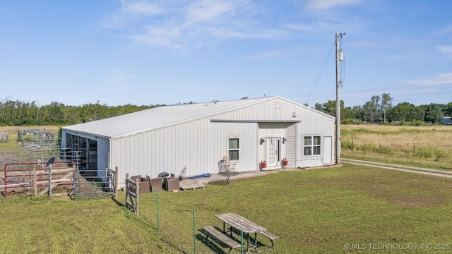 13560 S 4150th Rd, Claremore, OK 74017 - view of front of house with an outbuilding and a pole building