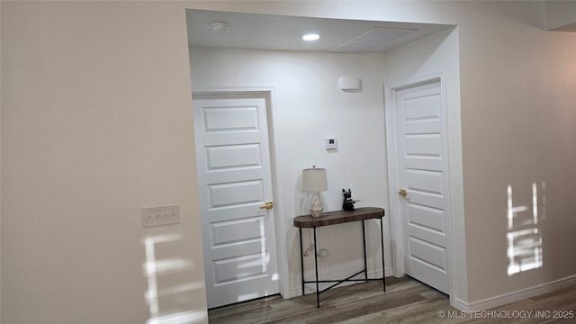 217 E Virgin St, Tulsa, OK 74106 - corridor with wood finished floors