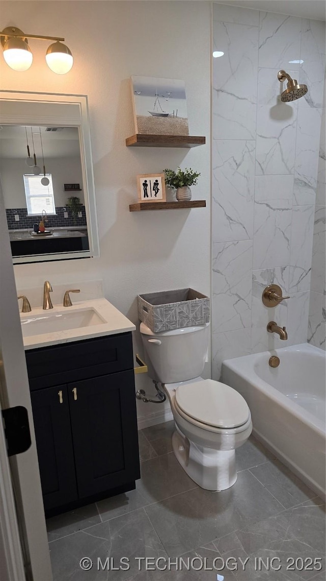 217 E Virgin St, Tulsa, OK 74106 - bathroom with vanity and tub / shower combination