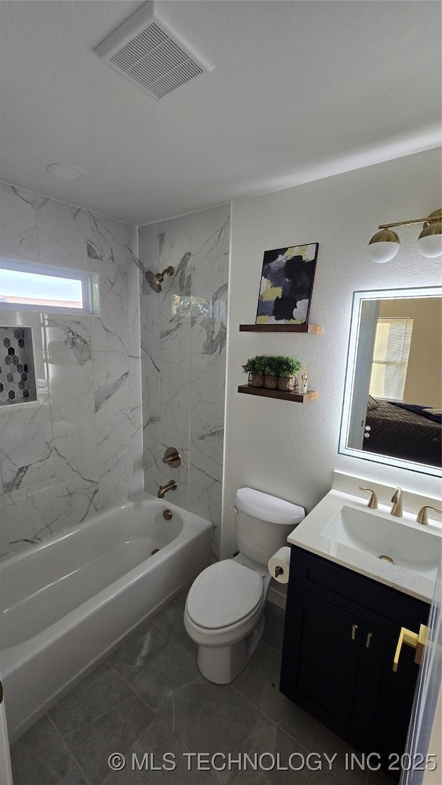 217 E Virgin St, Tulsa, OK 74106 - bathroom with washtub / shower combination and vanity