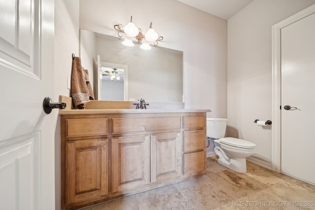 8483 N 68th E Ave, Owasso, OK 74055 - bathroom with vanity and a ceiling fan