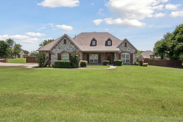 8483 N 68th E Ave, Owasso, OK 74055 - french country style house with stone siding