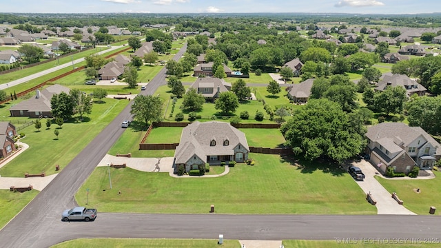 8483 N 68th E Ave, Owasso, OK 74055 - aerial perspective of suburban area