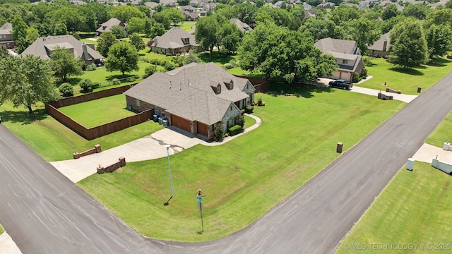 8483 N 68th E Ave, Owasso, OK 74055 - aerial perspective of suburban area