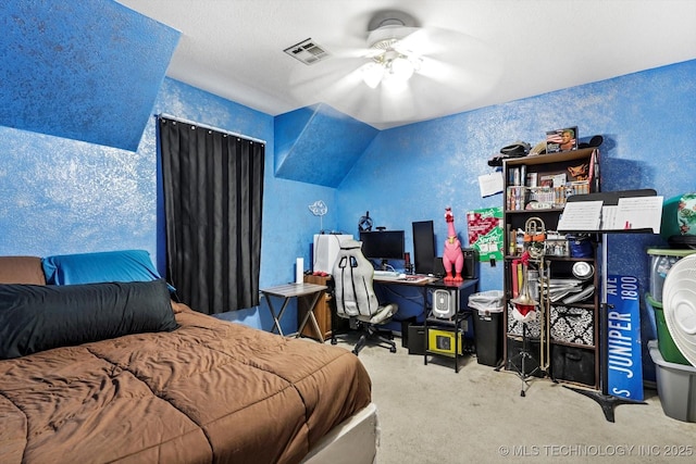 1720 S Juniper Ave, Broken Arrow, OK 74012 - carpeted bedroom with a desk and a ceiling fan