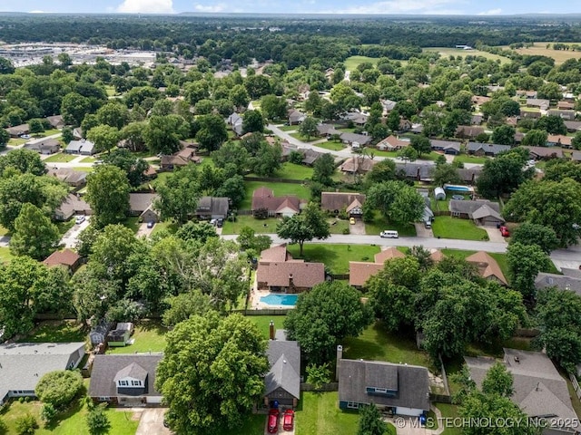 2528 W Commercial St, Broken Arrow, OK 74012 - aerial view of residential area