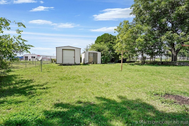 16429 E 1st St, Tulsa, OK 74108 - view of yard with a storage unit