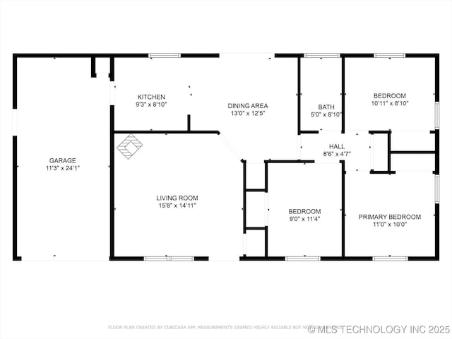 16429 E 1st St, Tulsa, OK 74108 - view of floor plan / room layout