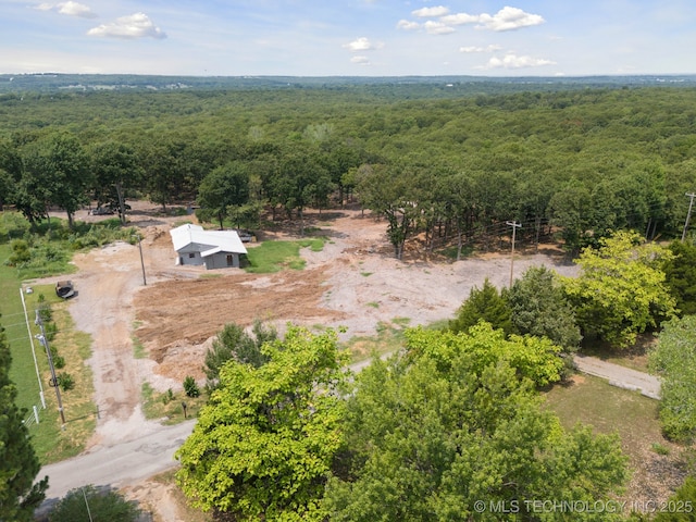 20910 Blackjack Trl, Kellyville, OK 74039 - drone / aerial view of a heavily wooded area