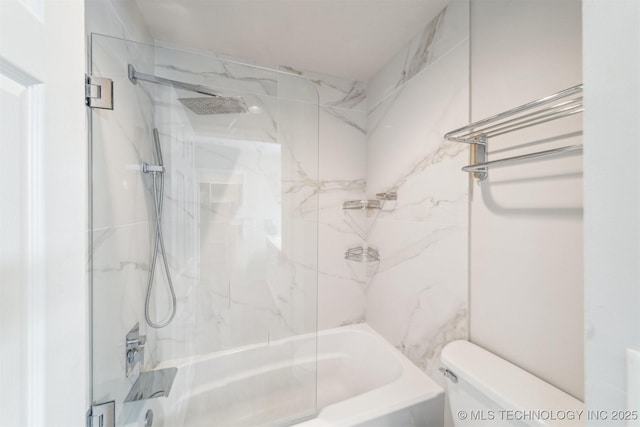 5743 E 72nd Pl Unit 11, Tulsa, OK 74136 - bathroom featuring toilet and bathtub / shower combination