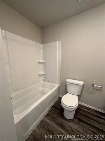 1405 E 83rd St, Broken Arrow, OK 74014 - bathroom with wood finished floors and tub / shower combination