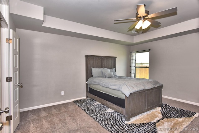 10718 S 279th Ave E, Coweta, OK 74429 - bedroom featuring dark carpet and ceiling fan