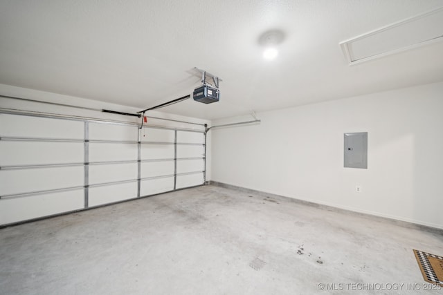 2211 E Concord Pl, Broken Arrow, OK 74012 - garage with electric panel and a garage door opener