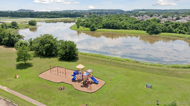 2211 E Concord Pl, Broken Arrow, OK 74012 - bird's eye view of a nearby body of water and a recreational park
