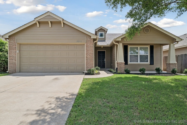 2211 E Concord Pl, Broken Arrow, OK 74012 - view of front of property with brick siding, driveway, and an attached garage