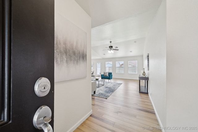 2211 E Concord Pl, Broken Arrow, OK 74012 - corridor featuring light wood finished floors and baseboards