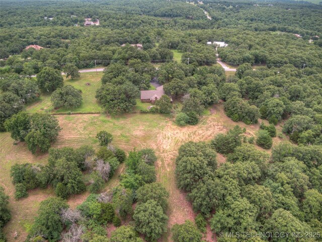 28265 Forest Ridge Rd, Sand Springs, OK 74063 - drone / aerial view of a heavily wooded area